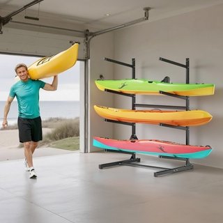 Soporte para kayaks para 4 kayaks, soporta 100 kg,
