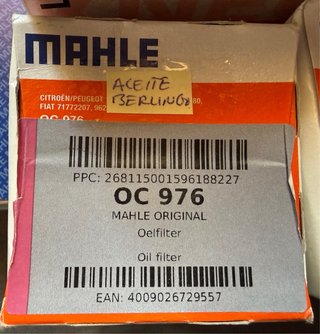 Pack filtros y limpias Citroen Berlingo 1.9D