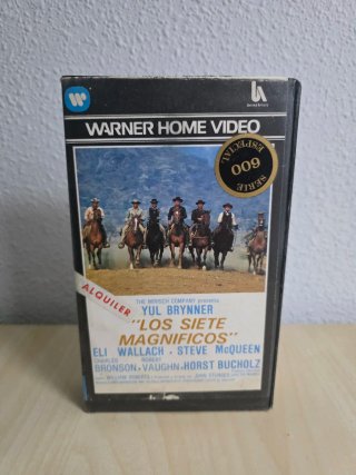 Los Siete Magníficos VHS 1ª Edición Videoclub