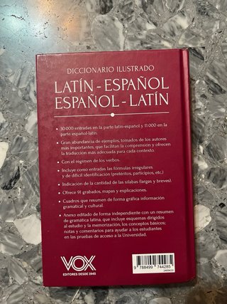 Diccionario de latin-español/español -latin nuevo