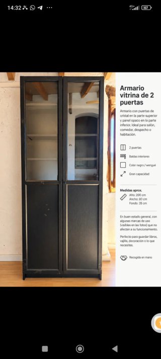 Librería Billy Oxberg con puertas de vidrio