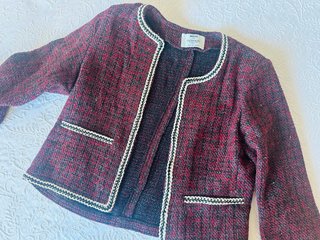 Chaqueta Tweed Okeysi Estilo Chanel
