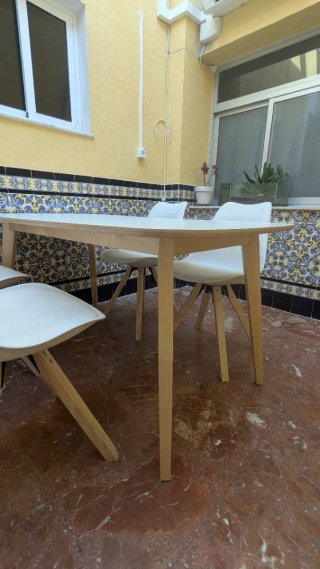 Mesa comedor Nordmyra Ikea + 4 sillas Blockhus