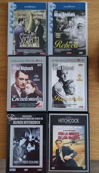Pack 6 Películas DVD Alfred Hitchcock