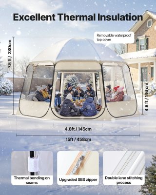 Carpa Plegable Exterior Transparente