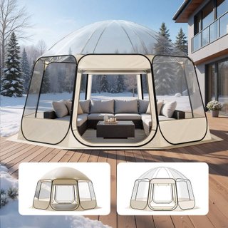 Carpa Plegable Exterior Transparente