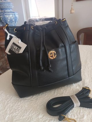 Borsa Enrico Coveri nera con tracolla