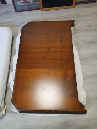 Conjunto mesa comedor y 8 sillas madera