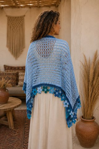 Chaleco de punto algodón lana viscosa