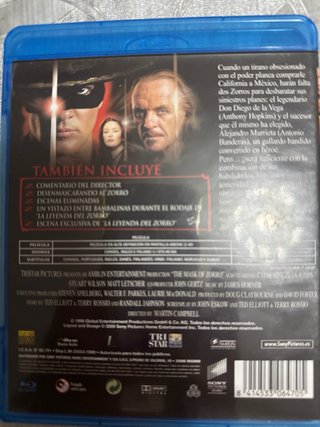 Blu-ray La Máscara del Zorro