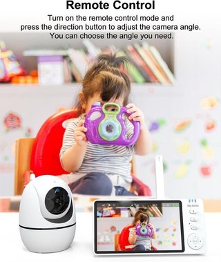 Vigilabebés con Cámara 5 pulg LCD 720p NUEVO