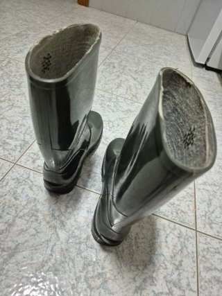 Botas de agua verdes