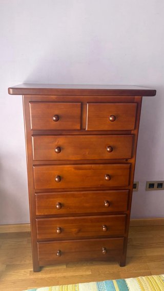 Habitación 1.35 madera pino