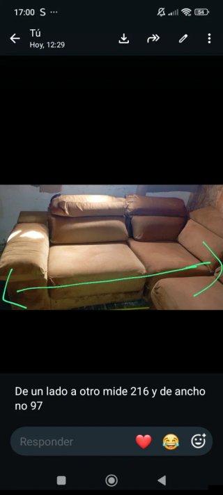 Sofá modular beige y marrón
