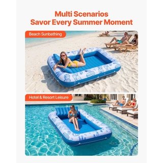 Flotador inflable para piscina con toldo UPF 50+