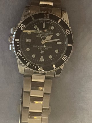 Reloj Rolex Mariner Automático Negro Plata