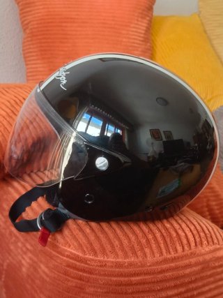 Casco Harley Davidson Negro y Naranja talla S