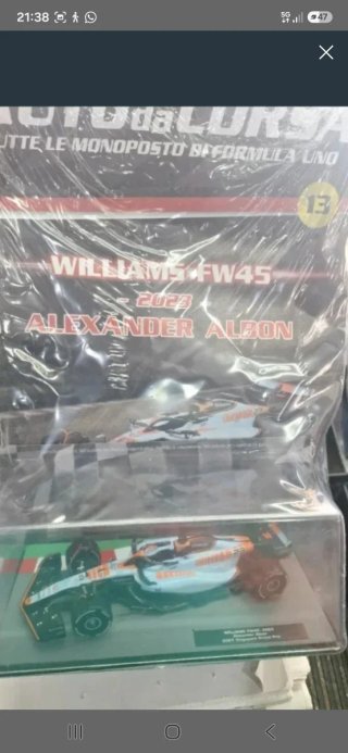 Modellino Auto Williams FW45 Alexander Albon 2023