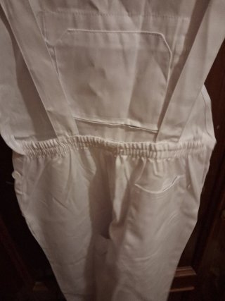 Peto/Mono Largo Unisex Talla 42 Blanco