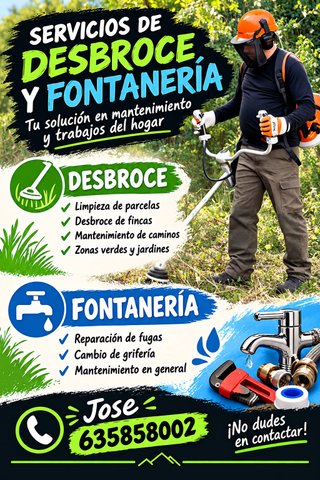 Servicios de Desbroce de terrenos y casas.