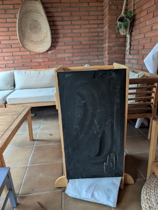 Torre aprendizaje pizarra y tobogán