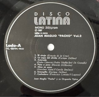 Juan Maglio Pacho Vol.2 LP Tango