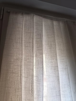 Cortinas de lino blanco roto