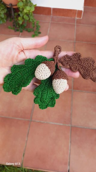 Adorno Bellota Crochet Hogar