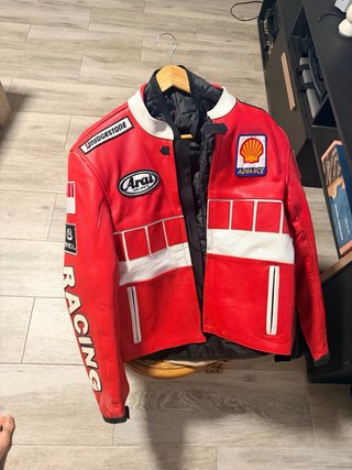 Chaqueta Arai Racing Roja y Blanca