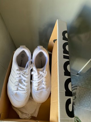 Zapatillas Adidas Lona Blancas Talla 37