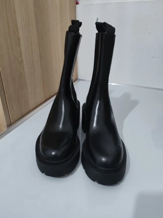 Botines Zara Mujer Talla 37 Negros