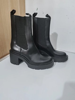 Botines Zara Mujer Talla 37 Negros