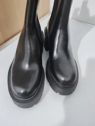 Botines Zara Mujer Talla 37 Negros
