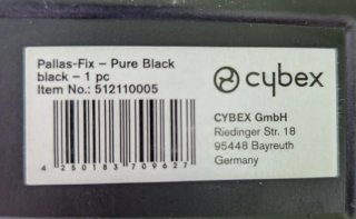 Silla coche Cybex Pallas-Fix Isofix Negra