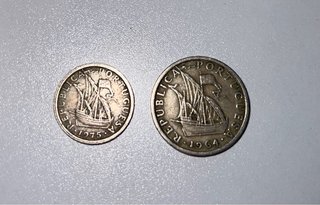 Monedas portuguesas 2$50 y 5$00