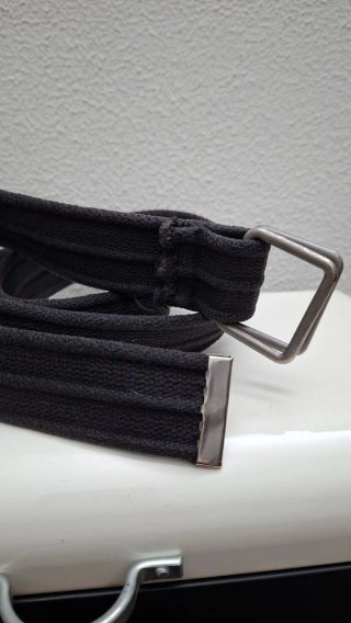 Cintura in tela grigio scuro