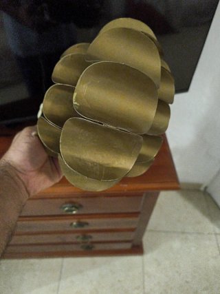 Vintage Lámpara aplique laton