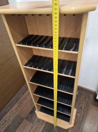 Mueble CD/DVD Madera y Plástico