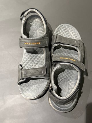 Sandalias Skechers Talla 43 Gris/Naranja
