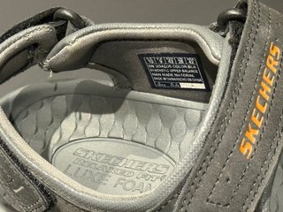 Sandalias Skechers Talla 43 Gris/Naranja