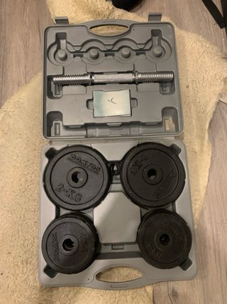 Pesas DOMYOS 2x2kg + 2x1kg + Barra
