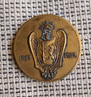 Medalla bronce Centenario Caja de Ahorros Badajoz