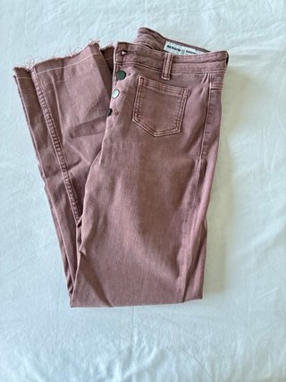 Pantalón Bershka Talla 36 Rosa empolvado