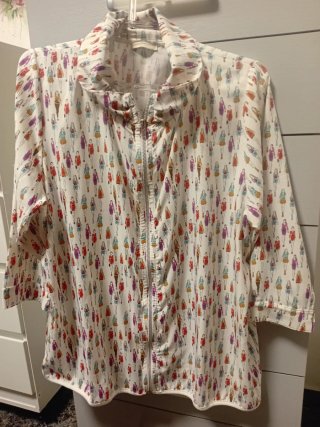 Camisa estampada mujer