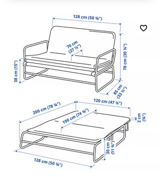 Sofá Cama Ikea HAMMARN Nuevo