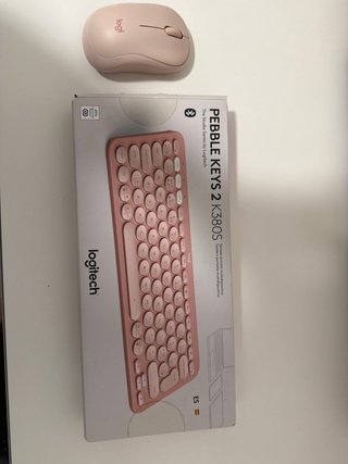 Teclado Logitech Pebble Keys 2 K380s Rosa