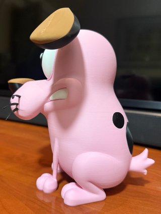 Figura Agallas, el perro Cobarde