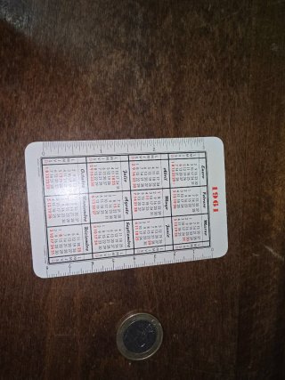 Antiguos calendarios de bolsillo