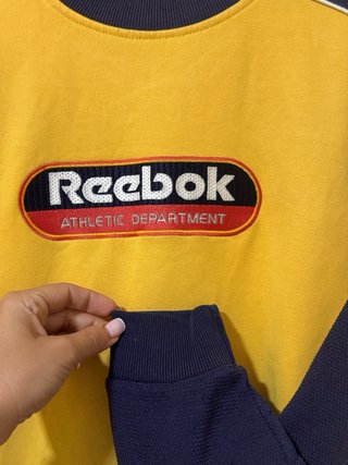 Sudadera Reebok Vintage Amarilla y Azul