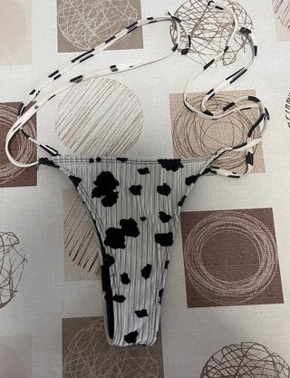 Braguita bikini estampado vaca